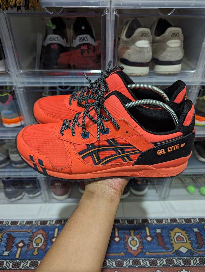 asics gel lyte iii sunrise red