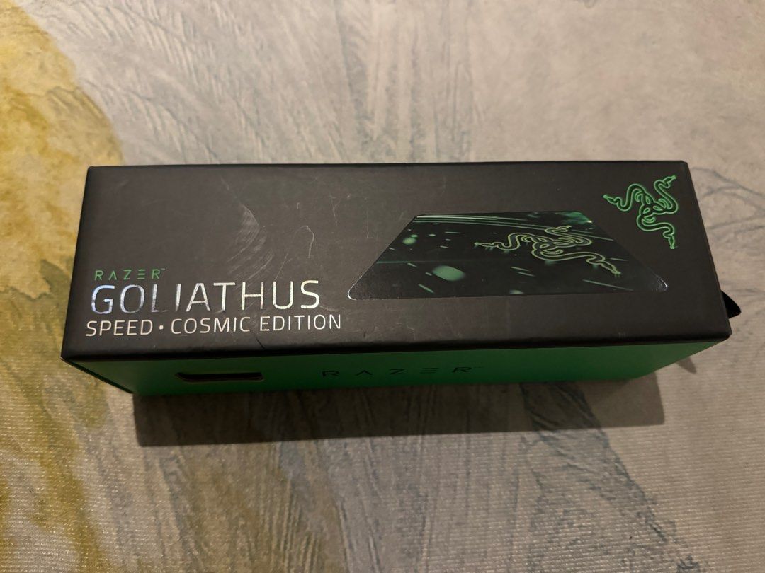 Authentic Razer Goliathus Speed Cosmic Edition (Category: Mouse & Mousepads) located in Quezon City. Submitted by saoirse027 (Listing ID 1299903660, Image 1). Description: Authentic Guaranteed Razer Goliathus Speed Cosmic Edition Mousepad Brand new MOP: Gcash.