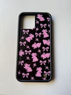 Pre- loved w/ box Authentic Wildflower Case Pink Bunnies Iphone 12 Pro Max