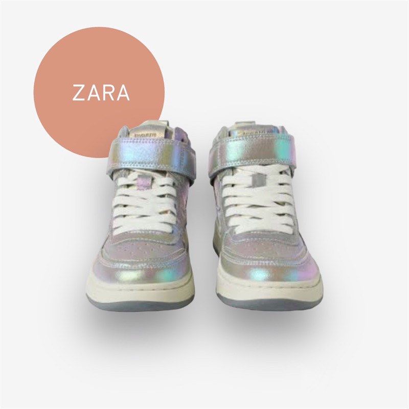 Zara iridescent sneakers cheap