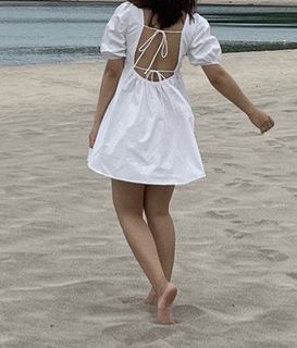 Babydoll summer dress (White)