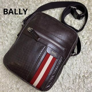 BALLY Shoulder Bag Perforated Leather Trainspotting sling