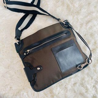 Bally shoulder bag Sacoche Trespo nylon leather khaki