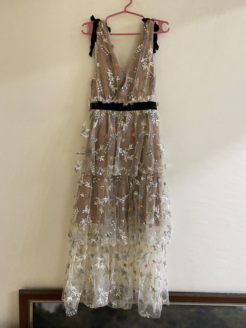 patbo metallic dress Metallic Jersey Sleeveless Midi Dress