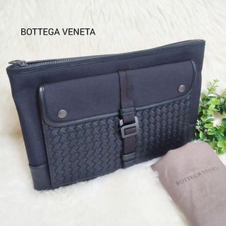 Bottega Veneta Clutch Bag Second Bag Intrecciato Black
