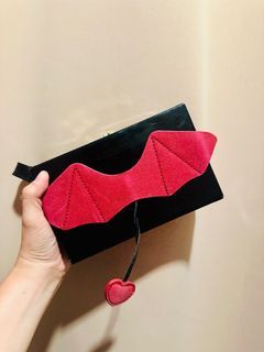 Box Type Bag - Black and Red