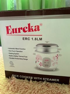 Brand New Eureka 1.8L Rice Cooker with Steamer