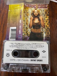 Britney Spears - Oops! ... I did it again - Original Philippine Music Album CASSETTE Tape -USED