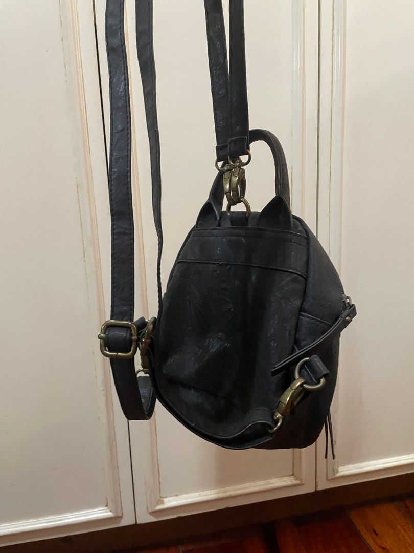 Bueno Black Mini Backpack Women s Fashion Bags Wallets Backpacks on Carousell