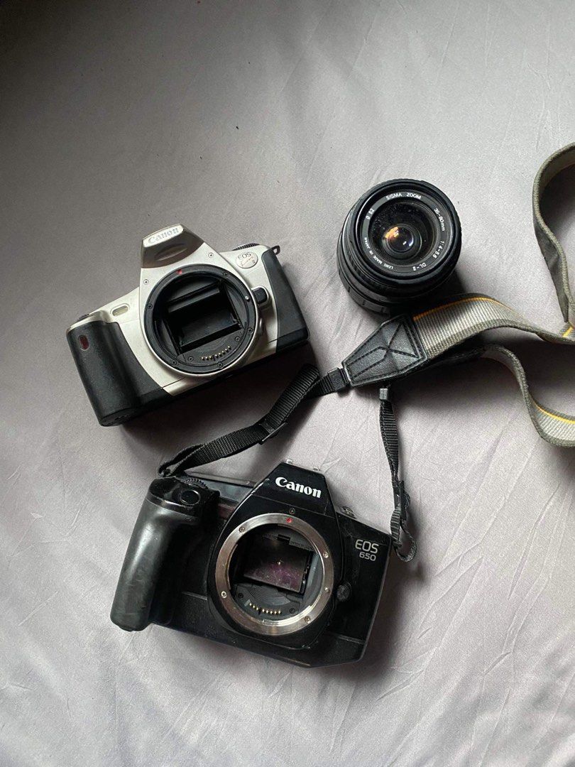 1207 EOS 650,Kiss Canon 2台まとめて動作確認済 - フィルムカメラ