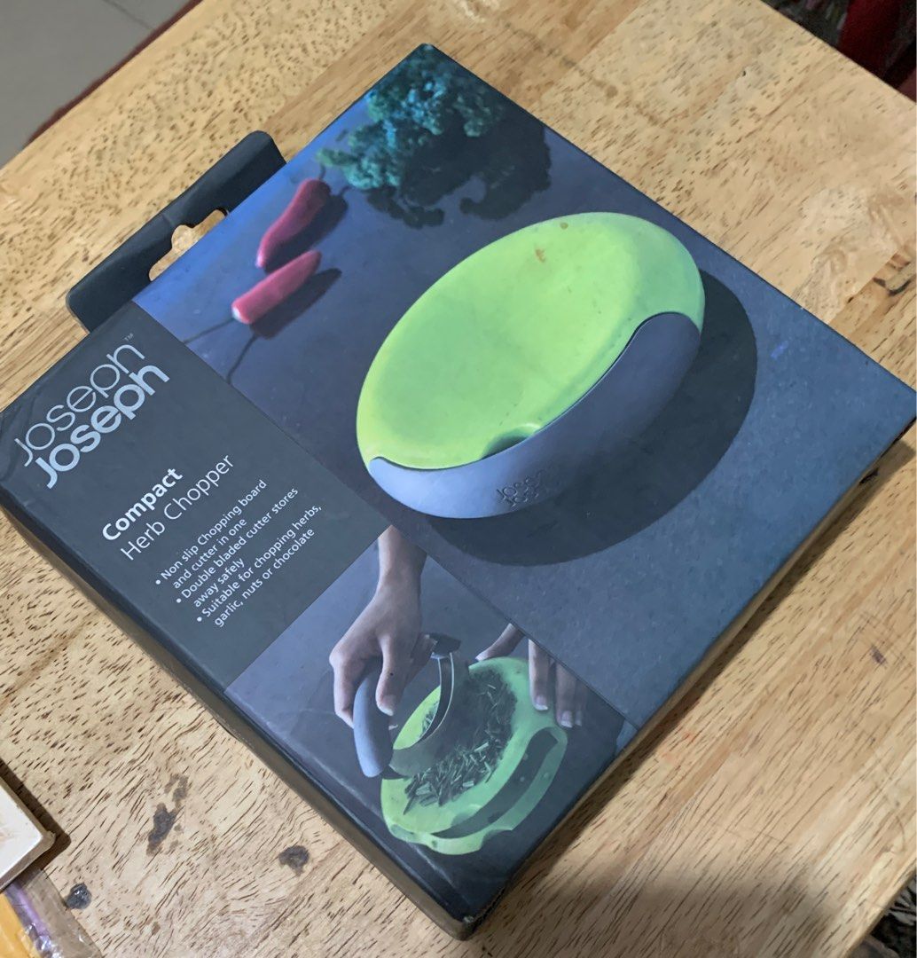 Compact Herb Chopper Josepjoseph brand from Crate & Barrel (Category: Knives & Chopping Boards) located in Santa Rosa. Submitted by chindeclutters (Listing ID 1299891864, Image 1). Description: - unused item - bought it at Crate & Barrel Sm Aura - you may check it out in laz app ( they have an official store there now) RFS: Marie Kondo-ing our household🤓 Lalamove ready from Santa Rosa, Laguna MOP: gc@ sh Maya or Bank transfer only Shipping fee w