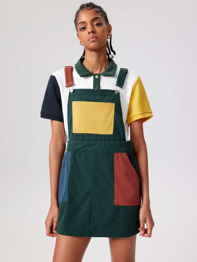 Style Corduroy Romper Womens Jumpsuit Blue Corduroy Jumpsuit For Women