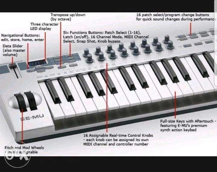 thumbnail image 2 of 2010 Creative E-MU LONGboard 61 Note MIDI Controller 2 of 11