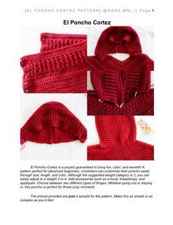 Crochet Poncho PDF Pattern