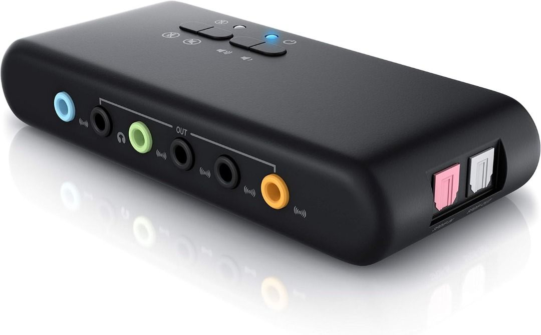 CSL - USB 7.1 external sound card 8-channel - 7.1 Channel USB Soundbox ...