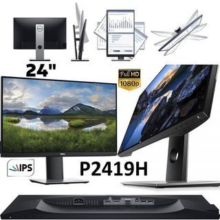 Dell Monitor (P2419H) 24 inches Full HD IPS LED