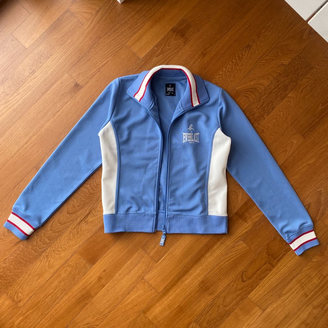 Everlast x Agnes B Blue Femme Bomber Boxing Sports Jacket Women s Fashion Coats Jackets and Outerwear on Carousell