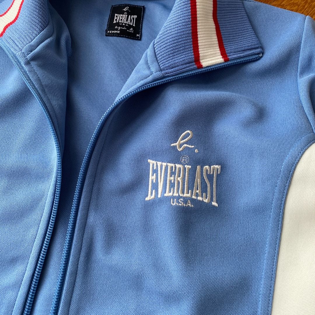 Everlast x Agnes B Blue Femme Bomber Boxing Sports Jacket, Women's