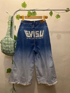 Evisu - Japan - “No Bullshit Per Serving” - Embroided - Denim - Pants
