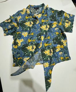 Floral Summer Hawaiian Button Down Shirt