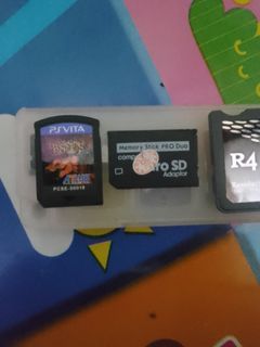 For sale psvita game , psp SD adapter, R4