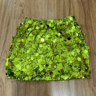 Green Sequin Skirt