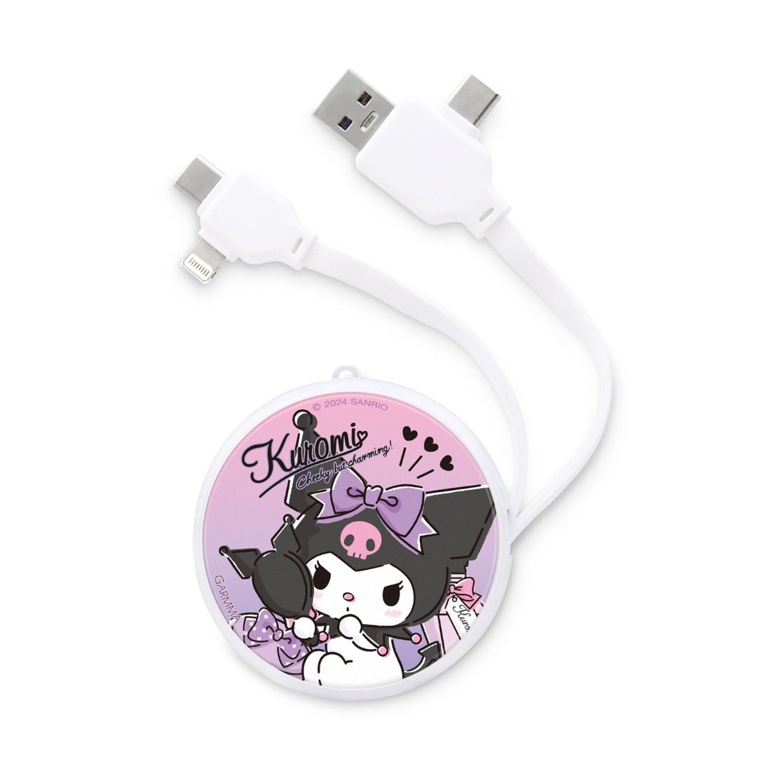 Hello Kitty & Kuromi PD快充多合一伸縮充電線 小甜心, 手提電話, 電話及其他裝置配件, 充電器及電線 - Carousell