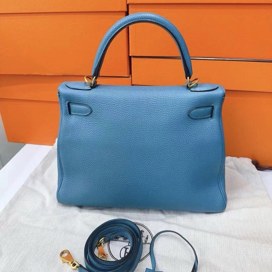 Hermes kelly blue jean discount