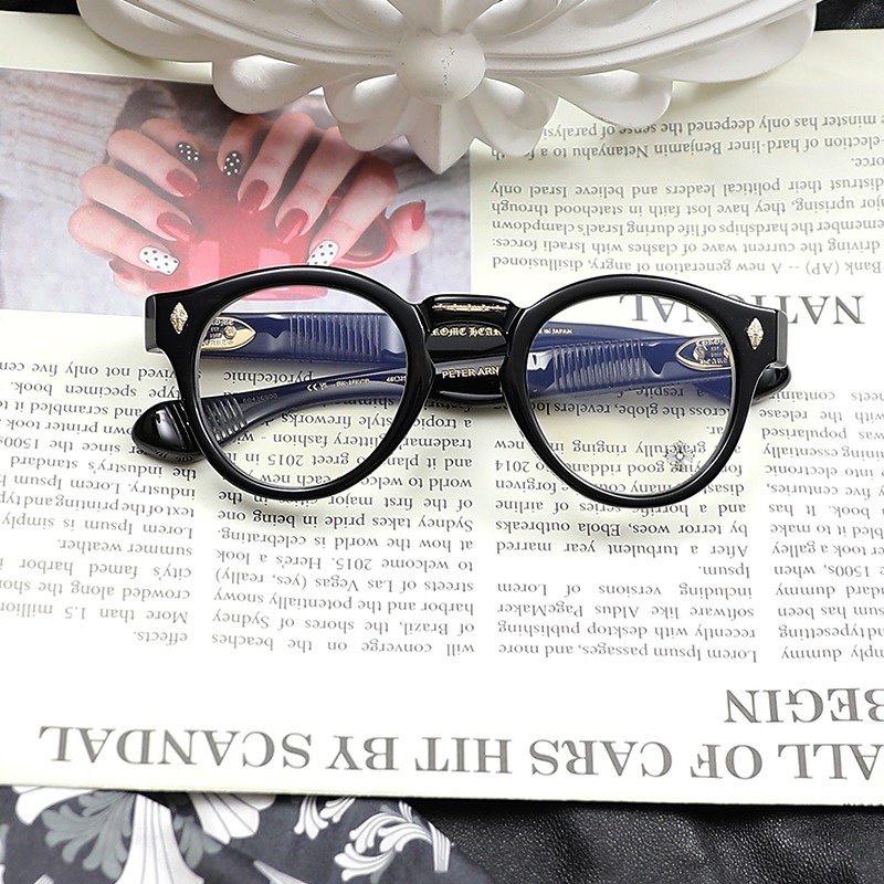 【CHROME HEARTS】クロムハ―ツ PETER ARNEL BK-18KGP メガネ クロムハーツpeter arnell 18kgp メガネ
