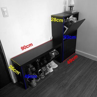 IKEA LACK and ALL-HOME SHOE CABINET