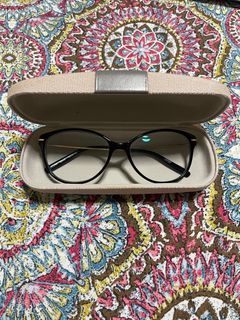 Jones New York Black and Gold Cateye Frames Specs Glasses