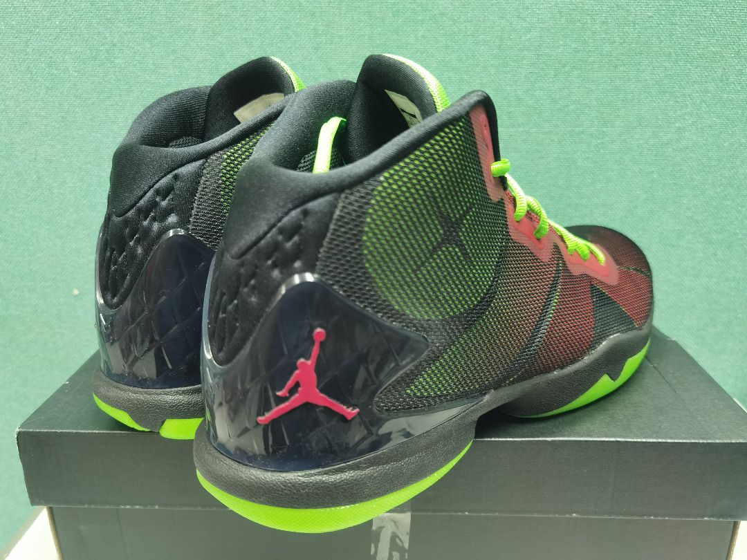 JORDAN SUPER.FLY 4 BLACK GYM RED GREEN PLS INFRARD 23 Carousell
