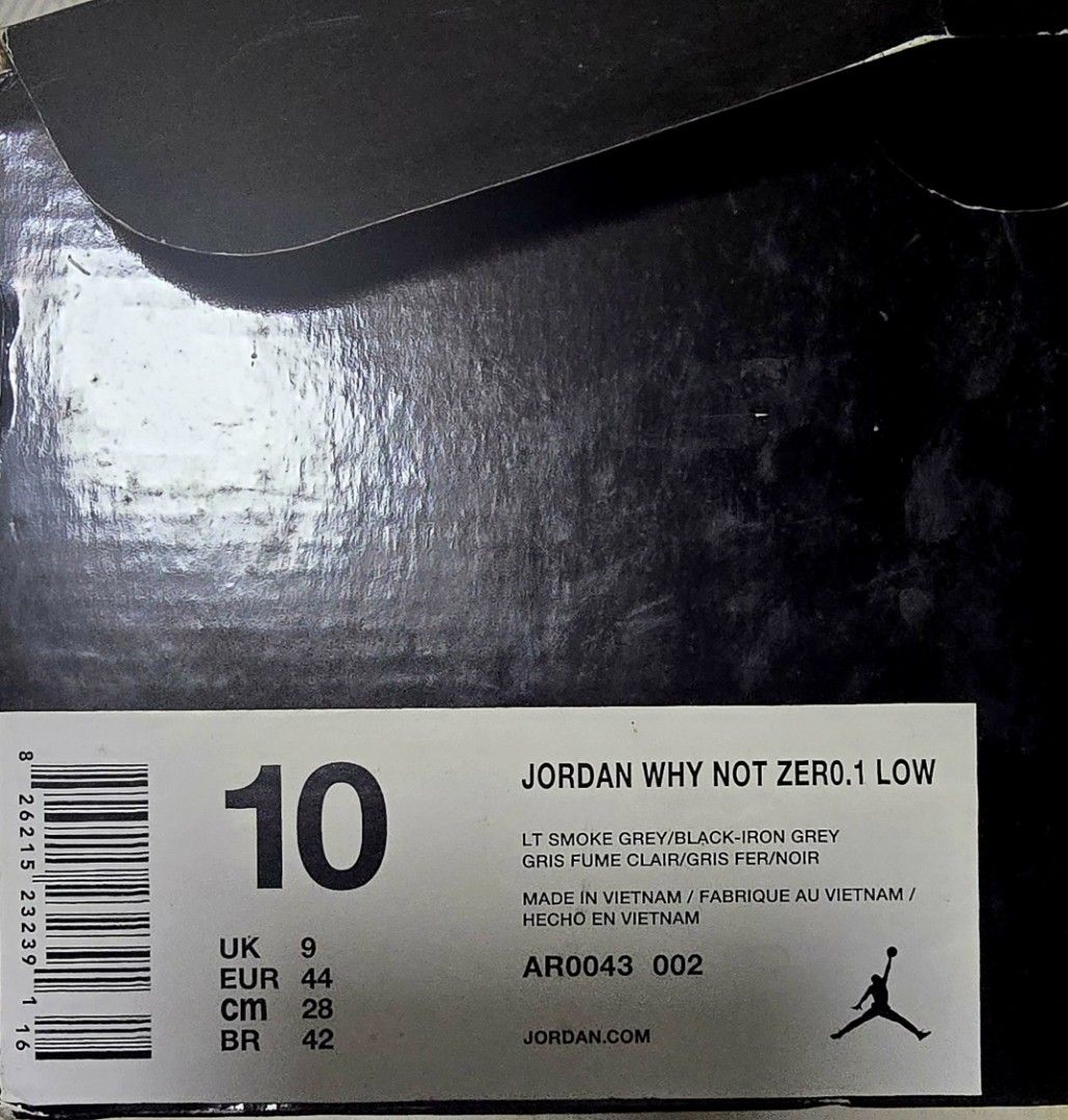 Jordan why not zero 0.1 low (Category: Sneakers) located in Quezon City. Submitted by satisfied100 (Listing ID 1299912660, Image 3). Description: for sale: Jordan why not zero.1 low condition like new: just wear once price php 4299.