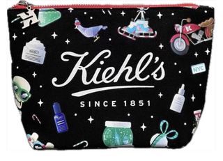 Kiehl's skincare cosmetic pouch