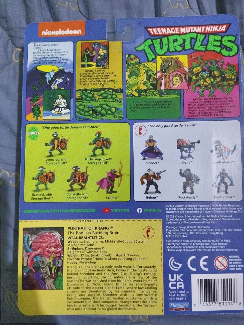 Krang TMNT Classic Reissue (Back in Box) Ninja turtles (Category: Figurines & Statues) located in Cabanatuan. Submitted by dotaman26 (Listing ID 1299911446, Image 2). Description: Krang TMNT Classic Reissue(Opened) Never Played Playmates Toys 2022 Reissue .
