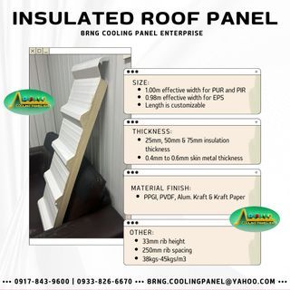 Locally Manuf. - Insulated Sandwich Roofing Panel