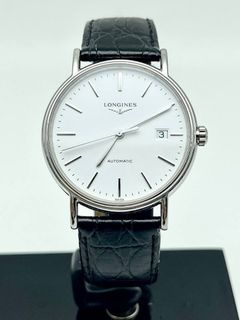 Longines Presence L4.921.4 White Dial Leather Strap