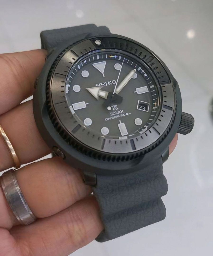 Lowest Price SEIKO PROSPEX STREET SERIES SNE537 Men s Silicone Strap Grey Dial Watch sne537 sne537p sne537p1 Birthday gift birthday seiko BRAND NEW