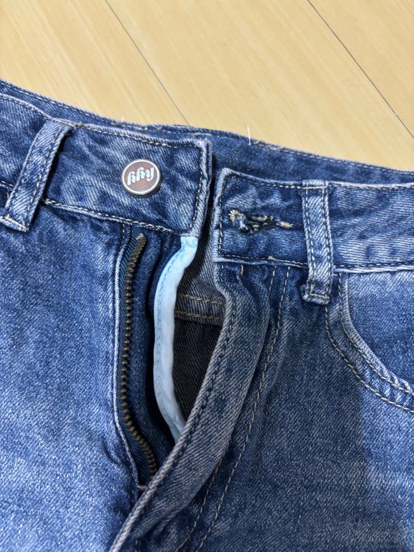 Maxi Denim Skirt (Category: Skirts) located in General Trias. Submitted by leyarg (Listing ID 1299917489, Image 3). Description: S24-25 laid flat Length 35 Color might vary due to lighting.