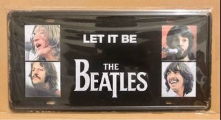 Metal Tin Plates Beatles design wall decor assorted