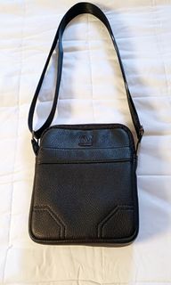 MJ Leather Sling Bag for Men 20x14