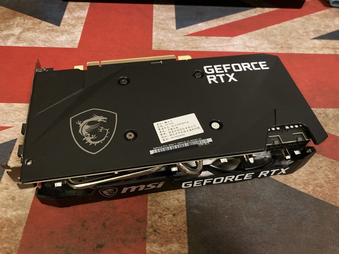 MSI GeForce RTX 3060 Ti VENTUS 2X 8GD6X OC 有單有盒有保, 電腦 