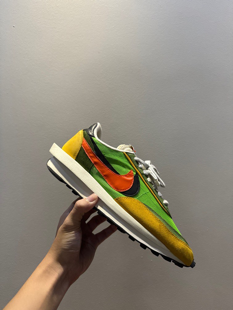 nike sacai waffle green gusto Men s Fashion Footwear Sneakers on Carousell