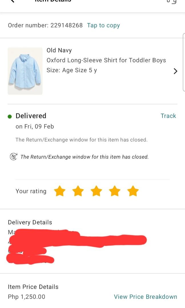 Old Navy Oxford Shirt (Category: Babies & Kids Fashion) located in Cebu City. Submitted by maemae35 (Listing ID 1299798508, Image 3). Description: Rfs: BOUGHT THE WRONG SIZE!! BRAND NEW Old Navy Oxford shirt w/tag. Bought in Zalora. Size 5T (fits 4-5 yrs old) Original price: 1,250.