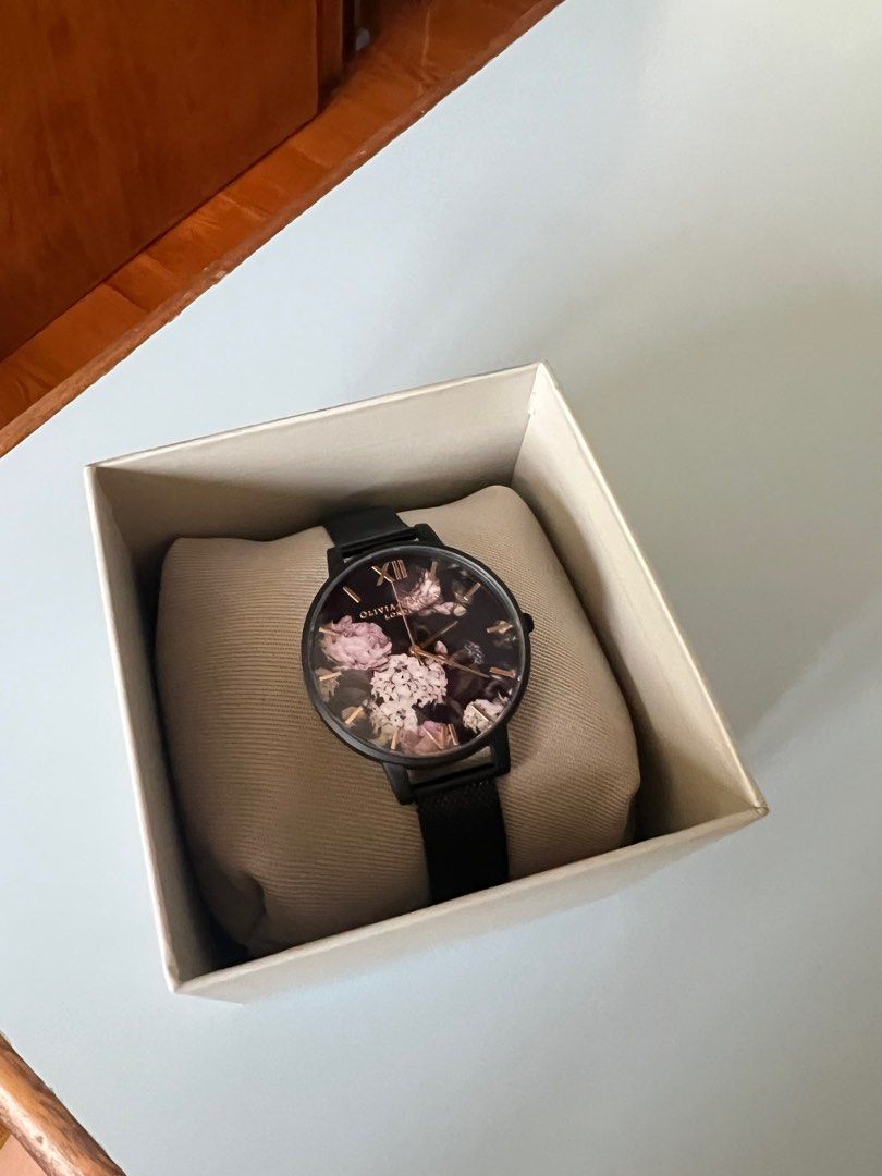 Olivia Burton 38mm Lace Detail Blush Rose Gold Carousell