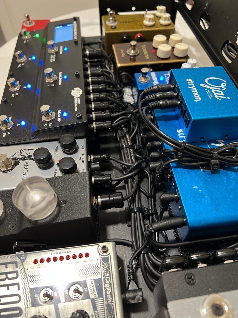 Pedalboard Wiring Soldered Patch Cables, Cable Management, Custom