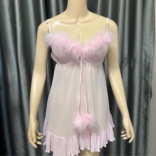 Pink Night Gown Mini Dress