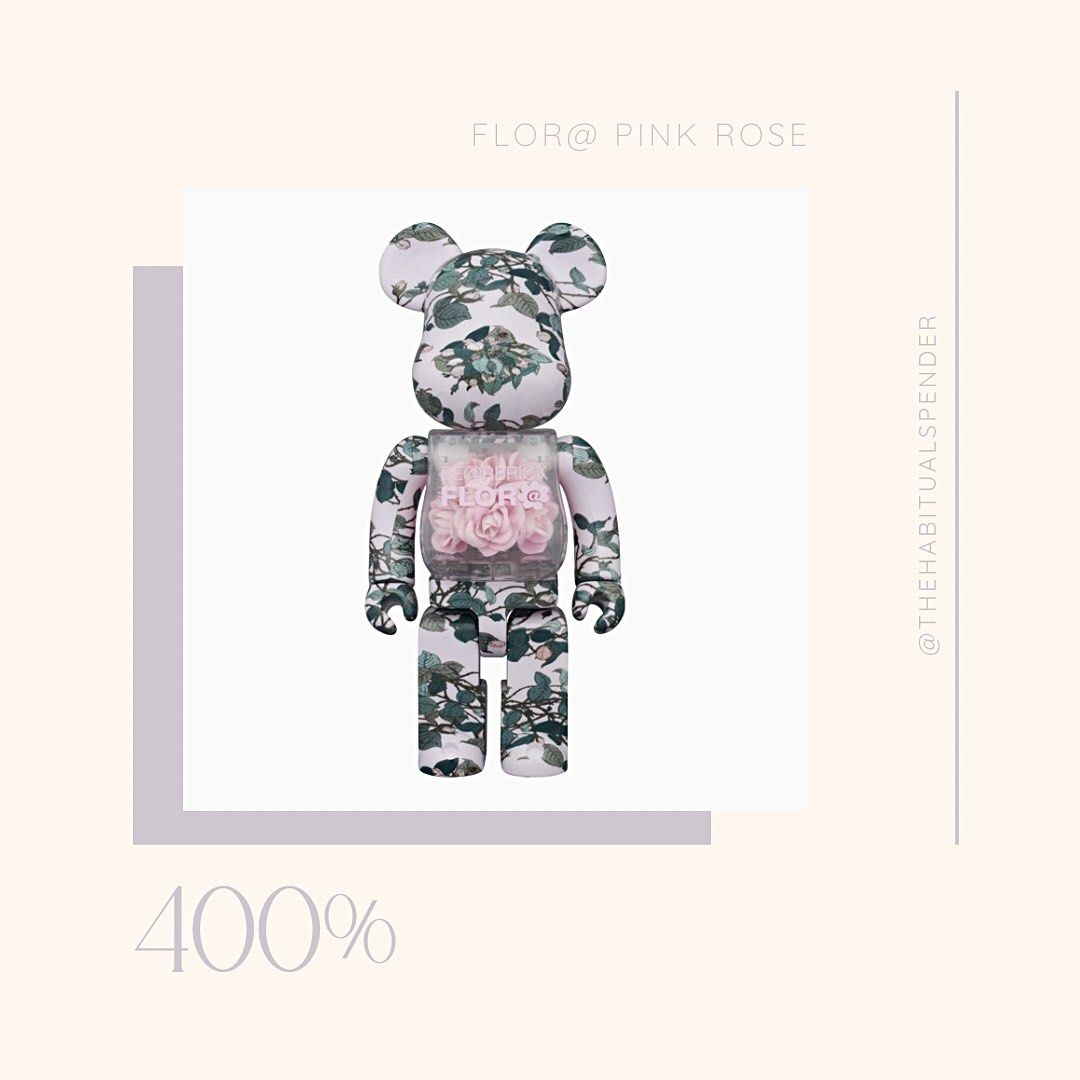 BE@RBRICK FLOR@ PINK ROSE 1000％（MEDICOM TOY - BE@RBRICK