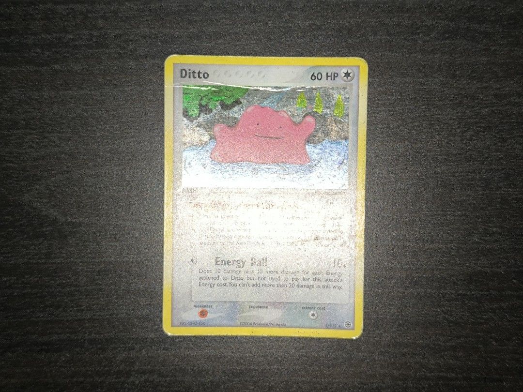 Pokemon Ditto 4/102 Fire Red & Leaf Green Holo Rare, Hobbies & Toys, Toys & Games on Carousell Pokemon Ditto 4/102 Fire Red & Leaf Green Holo Rare, Hobbies & Toys, Toys & Games on Carousell