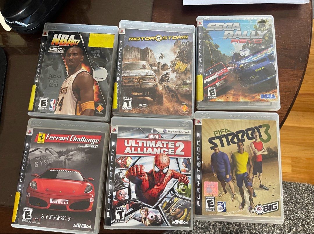 PS3 Games (Category: PlayStation) located in Singapore. Submitted by avid_adventurer (Listing ID 1257197319, Image 1). Description: Each title $10 only. SOLD: Ultimate Alliance 2 Midnight Club Los Angeles Need for Speed Carbon Burnout Paradise.